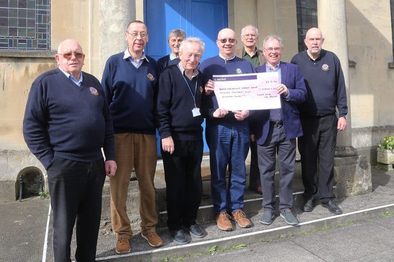 Cheque presentations by Frome Lions and The Richard Oatley Foundation 1 IMG 8365a 768x512 1 2