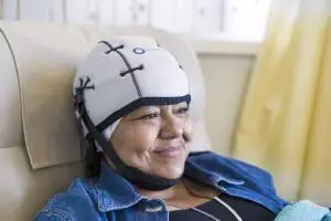 Projects - Bath Cancer Unit Support Group 9 Female Paxman cold cap fitted smiling 1024x683 1